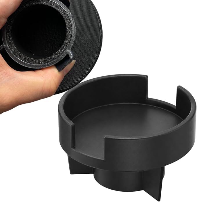Couch Cup Holder Adapter – Universal Sofa Drink Expander for Large Mugs, Tumblers & Bottles – Spill-Proof Recliner Caddy for Living Room, RV & Boat (Black, Base 70-92MM(2.75-3.62IN))