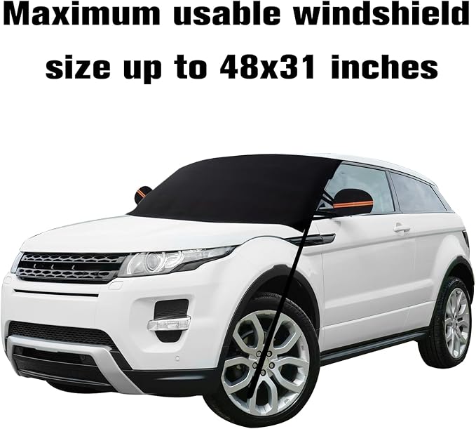 Summer Car Windshield Sun Cover, Thickened Heat Blocking Sunshade Shield, Universal UV Ray Protection Front Window Sun Visor for Vehicle Auto 58x42 Inch