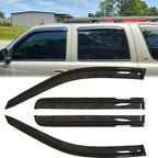 4pcs Original Shatterproof Rainproof Side Window Wind Deflectors for Silverado/Sierra 00-06,Outside Mount Rain Guard Set,Window Visors for Car,Vent Deflector for 00-06 Escalade ESV/Ext 1500/2500 94355