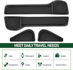Door Side Storage Tray Compatible with Toyota RAV4/Wildlander 2026 Accessories,4PCS TPE Door Side Insert Tray Set for RAV4,Front & Rear Interior Car Organizer