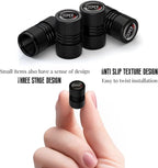 Car Wheel Tire Valve Stem Caps Fashion Tire Air Caps Cover Compatible with Mini Cooper Accessories