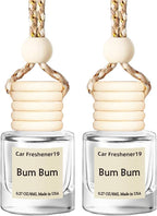 Hanging Car Air Freshener, Long Lasting Scent, Cute Air Fresheners for Women, 2 Pack Non-Toxic Essential Oil Diffuser, Made in USA
