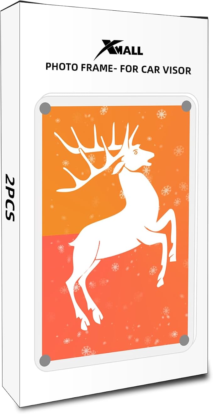 2Pcs Car Picture Holder, Suitable for car Visor, Universal for Any Vehicle Model, Show Personal or Family Photos, Great Gift for Drivers, Car Accessories, Polaroid Photo Frame, 3.5"X2.4"