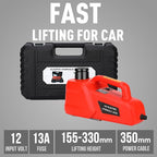 Electric Car Jack 5 Ton/11000lbs 12V Lightweight Hydraulic Car Lift with 6.1-17.7 Inches for SUV Sedan Truck Repair Tools for Tire Change Replacement