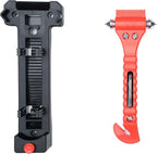 Emergency Escape Tool, Window Breaker and Seatbelt Cutter, Car Safety Hammer with Protective Bracket, Bright Orange, 2 Pack, SW-835