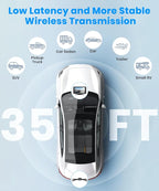 Wireless Backup Camera: 5" 1080P HD Dual-Channel Monitor, Easy Installation,Stable Digital Transmission Signal,IP69K Waterproof Night Vision Back Up Camera for Truck,SUV,Pickup,Car,Trailer