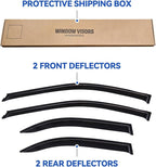 Window Visors Rain Guards Shield for 2002-2006 Toyota Camry, Out-Channel Window Vent Wind Deflectors Visors Shades for 02-06 Camry