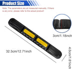 YoRise 2PCS Car Bumper Guard Strip, Anti-Collision Anti-Scratch Car Bumper Protector Trim with Reflective Patch, Foldable Door Edge Guard for Most Cars (Yellow)