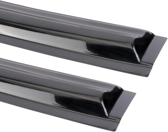 Durable Window rain Guards for 2011-2021 Dodge Charger, Original Tape-on Window Visors, Window Deflector for Cars, Dark Smoke, 4 PCS, WV94313