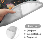 Butterfly Car Steering Wheel Cover Sun Shade,Anti-Heat Steering Wheel Protector,Universal 17 inch Auto Steering Wheel Sun Block Cover,Cute Steering Wheel Accessories for Women