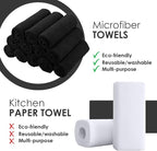 Microfiber Cleaning Cloths (Value Pack of 12) - Size 12 x 12 Inches, Highly Absorbent Cleaning Rags, Lint Free, Reusable and Washable, Microfiber Towels for Cars