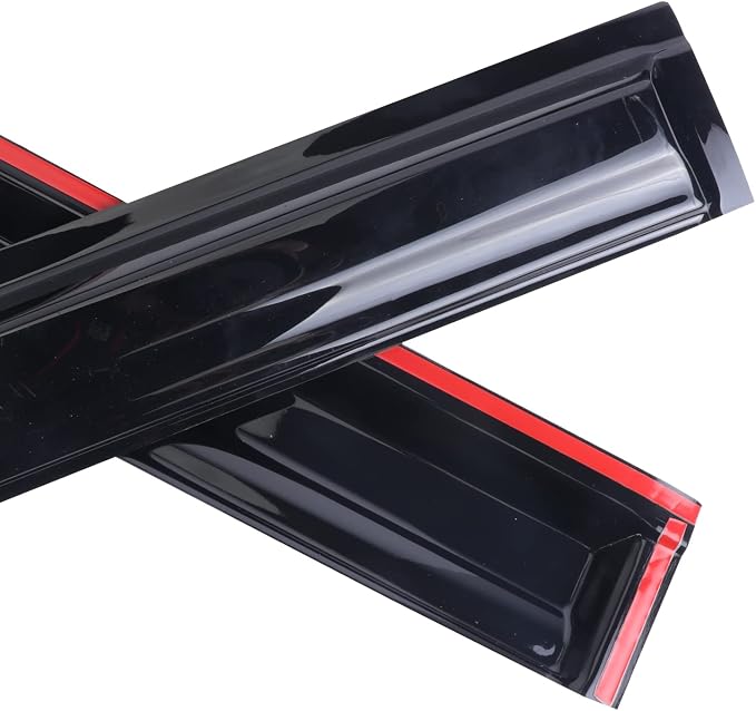 Tape-On Window Visors Deflectors Rain Guards 4 Piece Set ‎Compatible with 2014-2019 Kia Soul 94367
