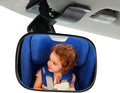 Clip On Car Baby Mirror, Adjustabe HD Glass Convex Wide Angle Interior Rearview Baby Rear Facing Mirror (Framed Rectangle, Small, 3.5" X 2.2")