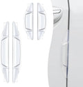 4 PCS Car Door Anti-Collision Strip, Rearview Anti-Impact Sticker, Door Protection Decorative Covers, Door Edge Bumper Guard, Universal Car Side Door Edge Protector (Transparent)