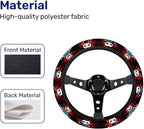 Horror Character Steering Wheel Cover, Non Slip Polyester Car Wheel Protector for Car SUV Truck, Universal 15 Inch