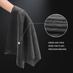 Car Microfiber Towels, Sport & Workout Towel - Gym, Exercise, Fitness, Spa, Ultra Soft, Super Absorbent, Fast Drying Premium Microfiber, 320gsm, 16in x 27in, Midnight (3-Pack)-MT036