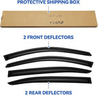 Window Visors Rain Guards Shield for 2008-2017 Honda Accord, Out-Channel Window Vent Wind Deflectors Visors Shades for 08-17 Accord 4Door Sedan
