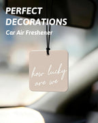 Boho Beige Western Orange Car Air Freshener 4 Pcs, Preppy Cow Skull Cactus Cowgirls Boots Square Hanging Air Freshener for Closet Drawer Books, Western Car Accessories Mirror Decor for Women