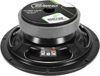 Timpano 8 Inch Shallow Car Speaker 700 Watts TPT-MB8-4 Slim Shallow Profile 4 Ohm, PRO Midbass Car Audio Loudspeaker Compact for Doors (Single)