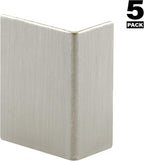 S 4215 Brushed Stainless, Adhesive Backed Door Edge Guard (5 Pack)