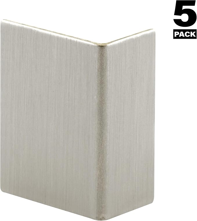 S 4215 Brushed Stainless, Adhesive Backed Door Edge Guard (5 Pack)
