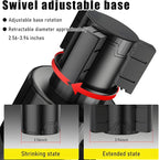 Yourkar Car Cup Holder Extender, Automotive Insert Cup Holder with Adjustable Base, Expandable Auto Adapter Accommodates Cups with Ears and Large Water Bottles, Car Accessories