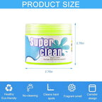 Car Cleaning Gel, Vehicle Dust Detailing Putty Slime Cleaner Kit for Air Vent, Reusable Automotive Interior Detail Clean Mud Removal Tool, Universal for SUV Sedan Truck (Yellow)