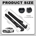 3 in 1 Car Seat Gap Filler 2 Pack,2026 Upgraded Car Side Seat Gap Filler with Organizer Slot & Hook,Universal in Between Cars Seats Catcher Cars Accessories to Avoid Item Drop