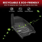 Floor Mats 2019-2026 for Chevy Silverado/GMC Sierra 1500, 2020-2026 for 2500 HD/3500 HD, Crew Cab & Bucket Seat Only (Fit with Rear Under-Seat Storage Box, Not Fit 2nd Row Plastic Box), Black