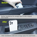 4pcs Door Organizer Storage Tray Compatible with VW Atlas 2018-2023 Atlas Cross Sport; ABS Grab Handle Tray Insert Glove Pallet
