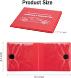 Car Registration and Insurance Card Holder, Vehicle Glove Box Car Organizer, Interior Car Accessories for Documents, Cards, License - 2 Pack