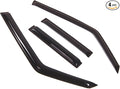 Outside Mount Window Vent Visors Rain Guards Compatible with Mitsubishi Montero 1992-2000 | Side Window Wind Deflectors Rain Shields | Smoke Tinted, 4 Pcs Set, DGWV-326