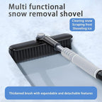 Mandark Car Windshield Snow Brush and Ice Scraper, Detachable Extendable Vehicle Snow Removal Tool with Ergonomic Foam Grip, Auto Window Scraper Accessories, Universal for SUV, Truck, RV (Grey)