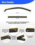 in-Channel Window Rain Guards Fit for Toyota Grand Highlander 2024 2025 2026,Extra Durable Rain Guards Visors Vent Visors Window Deflector Vent Shades Car Accessories -4 pcs