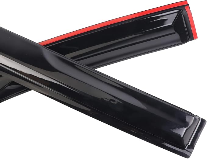 Durable Window Deflector for 1996-2002 Toyota 4 Runner, Original Tape-on Window Visors, Widnow Deflector, rain Guards for Cars, Dark Smoke, 4 PCS WV94751