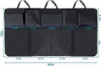 Trunk Organizer for Car, Large Capacity Car Organizers and Storage with 9 Pockets, Waterproof Backseat Hanging Organizer for SUV, Truck, MPV, Interior Accessories for Men and Women