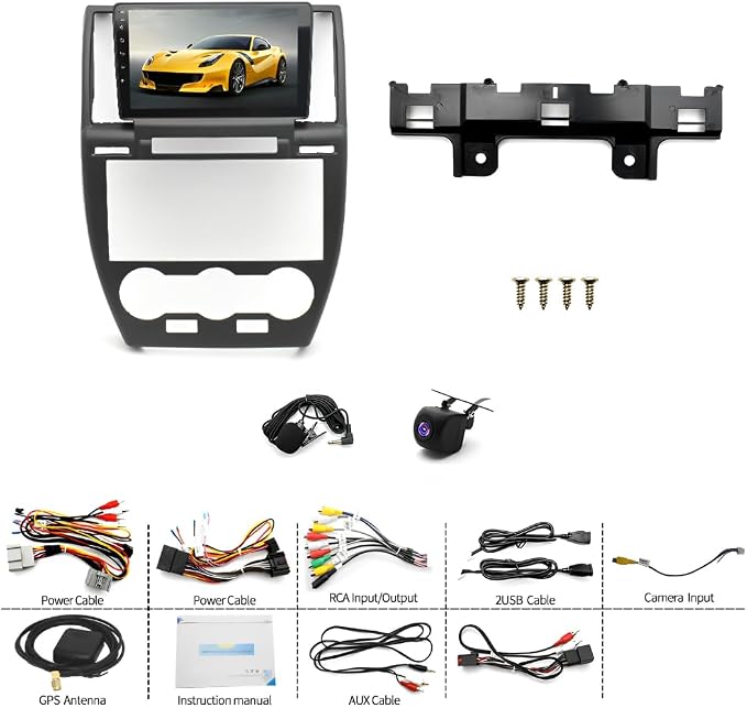 Android 13 Car Stereo Radio for Landrover Freelander 2 2007-2012 Head Unit Radio 9 Inch Touch Screen GPS Navi Wireless Carplay Android Auto WiFi Bluetooth SWC Split Screen Mirror Link RDS