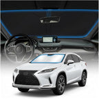 for Lexus RX 350 450h Windshield Sun Shade Cover - Custom Fit for RX Accessories 2010-2015 Foldable Sunshade UV Protection & Heat Shield Sun Visor Accessories