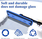 36" Car 3-in-1 Snow Brush, Detachable Extendable Vehicle Windshield Ice Frost Scraper with Ergonomic Foam Grip Handle, Automotive Snow Removal Tools, Universal for SUV RV Truck (Blue) | Detachable Extendable Vehicle Windshield Ice Frost Scraper with Er...