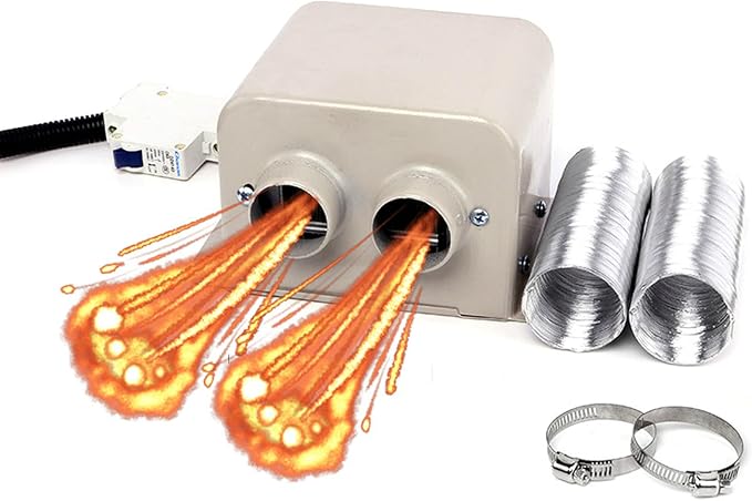 12V 800W Car Heater Battery Powered,Windshield Window Defroster Defogger,Electric Heater Kit Inside the Car,Portable 12 Volt Heaters for Golf Cart Truck and UTV