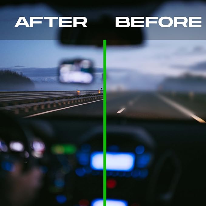 WASH&WHIPS SF45 Anti-Fog for Glass with Applicator Pad, Helps with Visibility on Windshields, Glass, Mirrors, Goggles, and Screens - 50ml