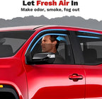 Window Visors Rain Guards for 2023-2025 2026 Chevrolet/Chevy Colorado/GMC Canyon Crew Cab Accessories, Outside-Mount Tape-On Side Window Wind Deflectors Vent Visors Shades Rainproof 4PCS