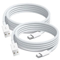 10FT 2pack USB A to USB C Woven Cable Compatible for IPhone 17/16E/16/15, 17Air, 15 16 17 Pro Max, Plus Charger Charging Cord, USB C CarPlay Cable for AirPods 4, AirPods Pro (2nd/3rd Gen) Charger Cord