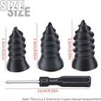 100 Pcs Tire Repair Kit, Rubber Screw Tire Plugs with 3 Sizes and Screwdriver, Essential for Cars, Trucks, Motorcycles, and ATVs Puncture Repair