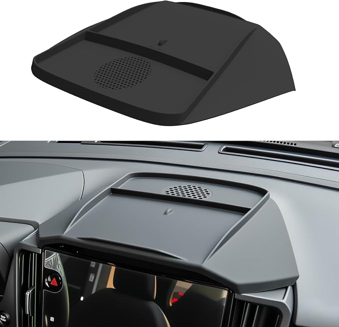Dashboard Panel Organizer fits for 2025 2026 Forester ＆ Outback ＆ Croosterk Accessories Center Console Organizer Anti-Slip Anti-Dust Waterproof Mats Silicone Black