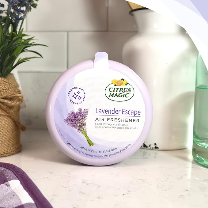 Odor Absorbing Solid Air Freshener, Lavender Escape, 8 Ounce (Pack of 3)