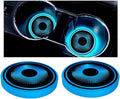 Mandark LED Car Cup Holder Lights, 2PCS Waterproof 7 Colors Changing Vehicle USB Charging Coaster Pad, Auto Interior Atmosphere Lamp Cup Mat Accessories, Universal for SUV Sedan Truck