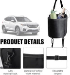 Yourkar Car Seat Side Large Cup Holder Expander Adapter Bag, Auto Seat Storage Hanging Bag for Water Bottle Cup and Drink, Multifunctional Auto Interior Organizer with Waterproof Liner