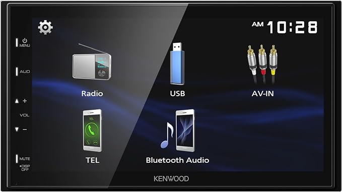 DMX150BT 6.8" Capacitive Touchscreen Digital Multimedia Receiver – Bluetooth, USB Mirroring for Android, Rear Camera Input, 13-Band EQ
