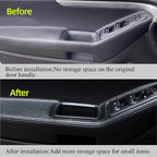 Front Row Door Organizer Compatible with Ford Explorer 2011 2012 2013 2014 2015 Armrest Storage Tray Phone Container Handle Pocket ABS Tray Insert Glove Pallet